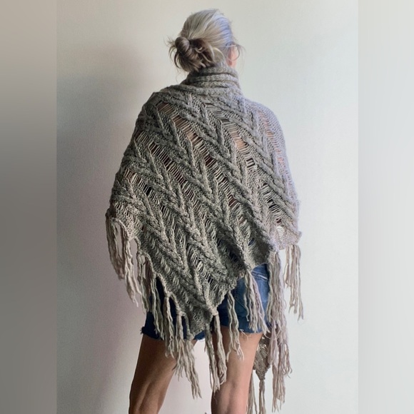 Boho knit shawl - Picture 7 of 7